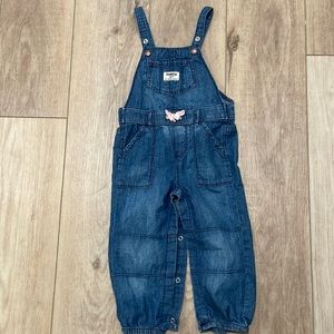 Osh Kosh - Toddler Girl Denim Pant Overalls - 24 months